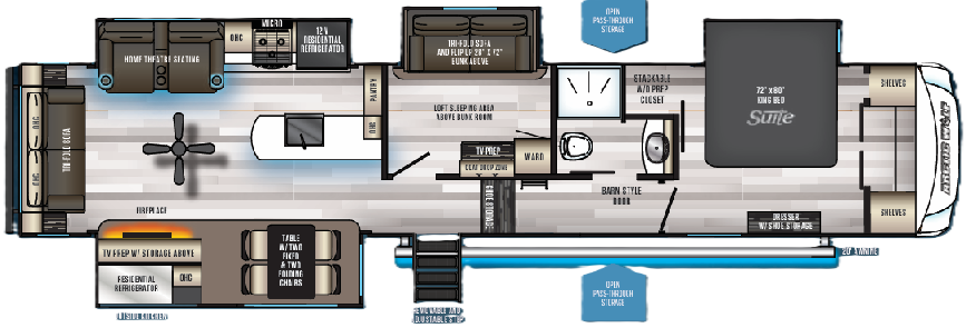 View 2021 Forest River Cherokee Arctic Wolf 3660SUITE complete specs and manufacturer brochures