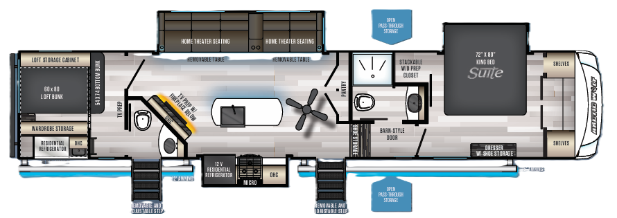 View 2021 Forest River Cherokee Arctic Wolf 3770SUITE complete specs and manufacturer brochures