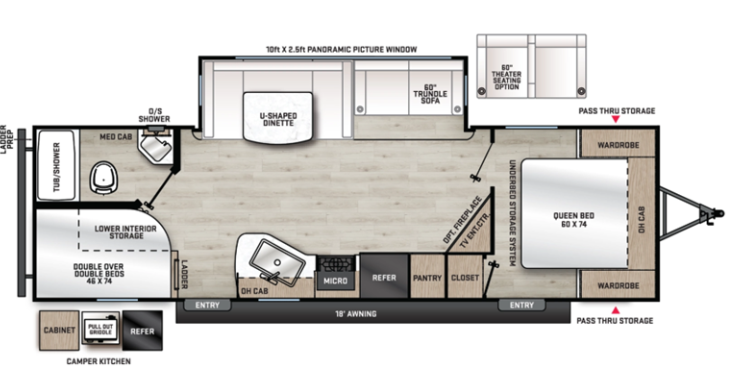 View 2021 Forest River Aurora 28BHS complete specs and manufacturer brochures