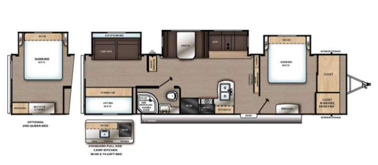 View 2021 Forest River Aurora 34BHTS (2Q) complete specs and manufacturer brochures