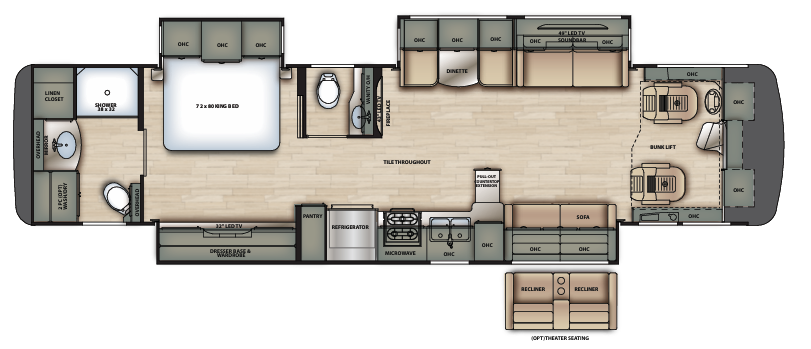 View 2021 Forest River Berkshire 39A complete specs and manufacturer brochures