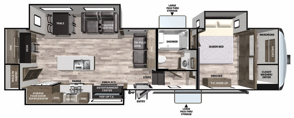 View 2021 Forest River Cardinal 25th Anniversary Edition 344SKX complete specs and manufacturer brochures