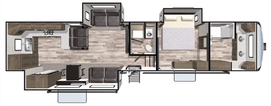 View 2021 Forest River Cardinal 25th Anniversary Edition 390FBX complete specs and manufacturer brochures