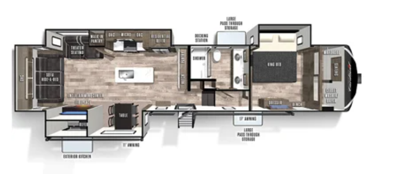 View 2021 Forest River Cardinal Limited 366DVLE complete specs and manufacturer brochures