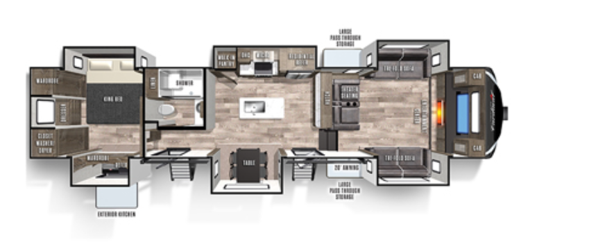View 2021 Forest River Cardinal Limited 379FLLE complete specs and manufacturer brochures