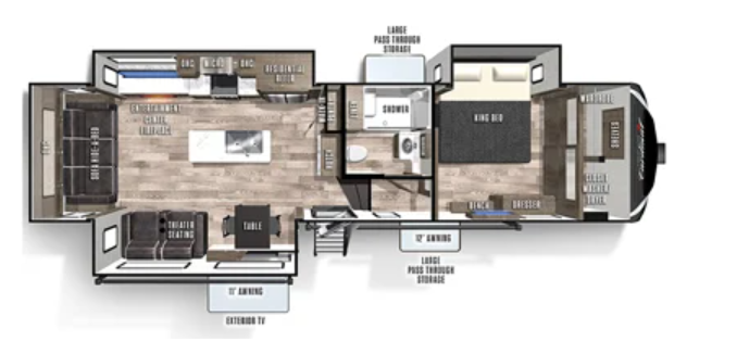 View 2021 Forest River Cardinal Luxury 335RLX complete specs and manufacturer brochures