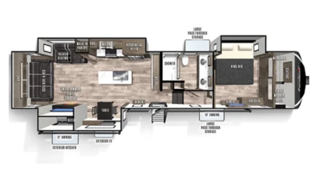 View 2021 Forest River Cardinal Luxury 345RLX complete specs and manufacturer brochures