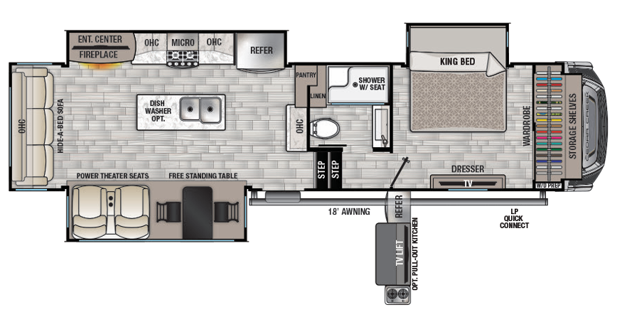 View 2021 Forest River Cedar Creek 311RL complete specs and manufacturer brochures