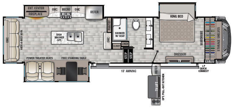 View 2021 Forest River Cedar Creek 345IK complete specs and manufacturer brochures