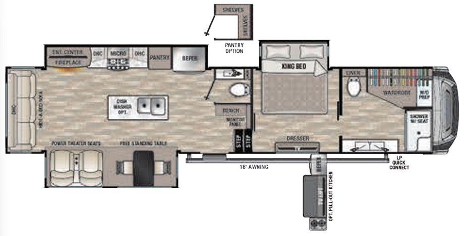 View 2021 Forest River Cedar Creek 388DB complete specs and manufacturer brochures