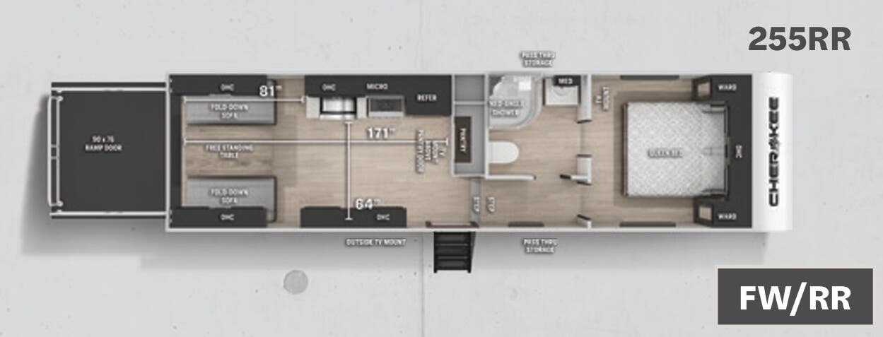 View 2021 Forest River Cherokee 255RR complete specs and manufacturer brochures