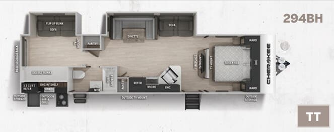 View 2021 Forest River Cherokee 294BH complete specs and manufacturer brochures