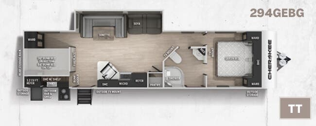 View 2021 Forest River Cherokee 294GEBG complete specs and manufacturer brochures