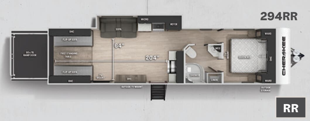 View 2021 Forest River Cherokee 294RR complete specs and manufacturer brochures