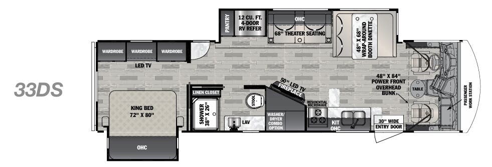 View 2021 Forest River FR3 33DS complete specs and manufacturer brochures