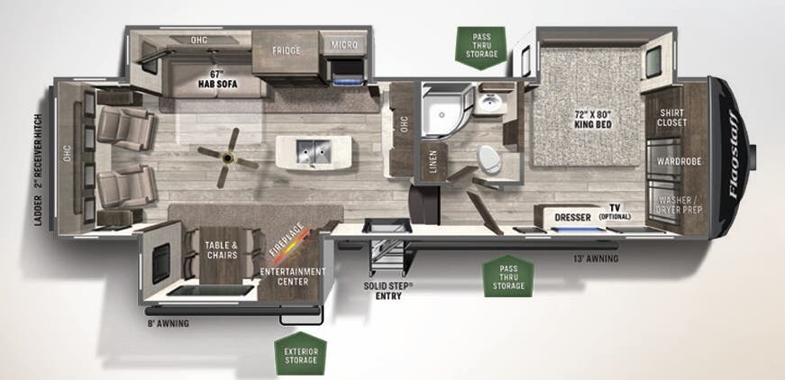 View 2021 Forest River Flagstaff Classic 8529IKSB complete specs and manufacturer brochures
