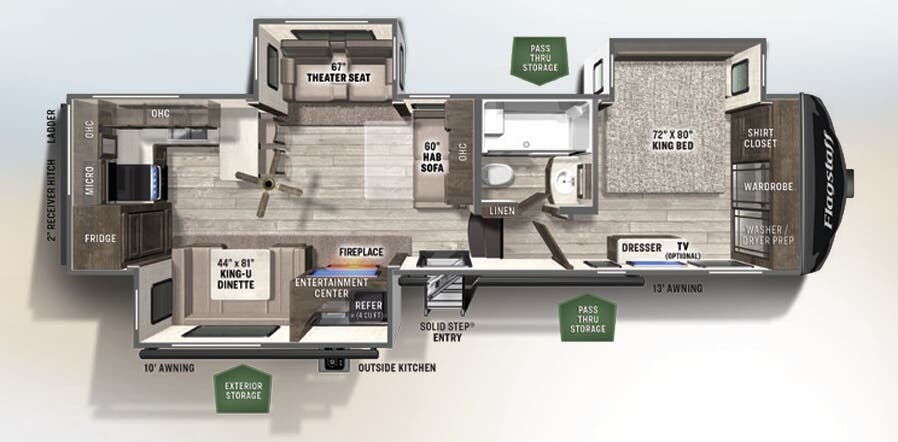 View 2021 Forest River Flagstaff Classic 8529RKSB complete specs and manufacturer brochures