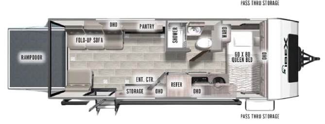 View 2021 Forest River IBEX 19QTH complete specs and manufacturer brochures