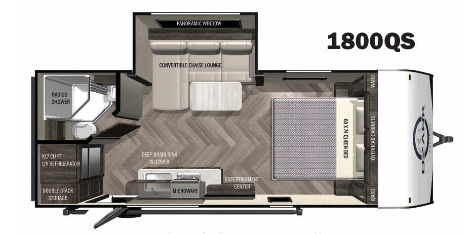 View 2021 Forest River Ozark 1800QS complete specs and manufacturer brochures