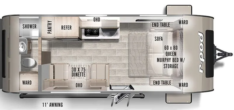 View 2021 Forest River R-Pod RP-192 complete specs and manufacturer brochures