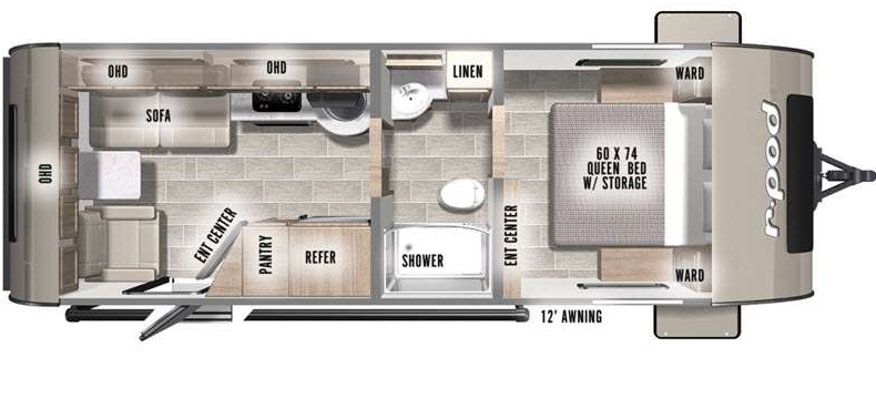 View 2021 Forest River R-Pod RP-201 complete specs and manufacturer brochures
