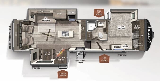 View 2021 Forest River Rockwood Signature 8299SB complete specs and manufacturer brochures