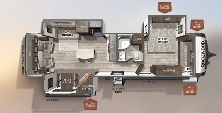 View 2021 Forest River Rockwood Signature 8329SB complete specs and manufacturer brochures