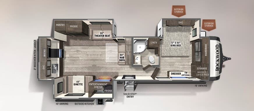 View 2021 Forest River Rockwood Signature 8332SB complete specs and manufacturer brochures