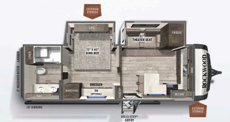 View 2021 Forest River Rockwood Signature Suite 8263MBR complete specs and manufacturer brochures