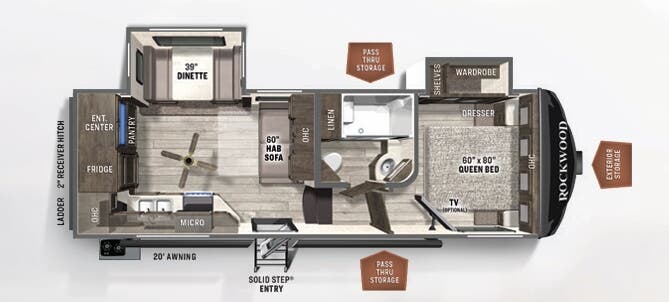View 2021 Forest River Rockwood Ultra Lite 2445WS complete specs and manufacturer brochures