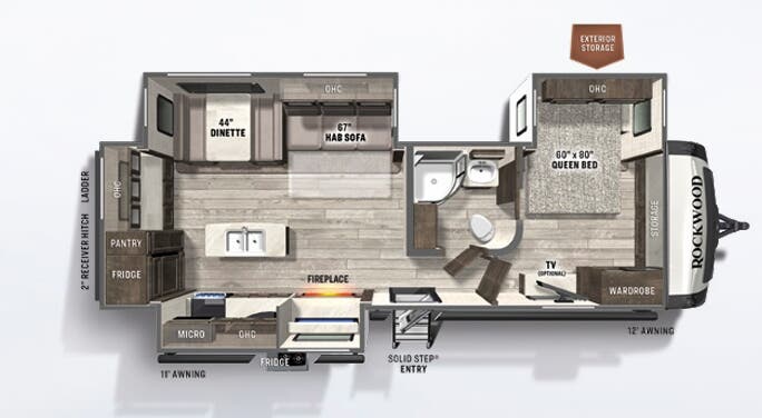 View 2021 Forest River Rockwood Ultra Lite 2720IK complete specs and manufacturer brochures