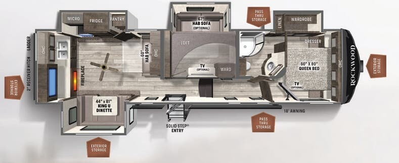 View 2021 Forest River Rockwood Ultra Lite 2896MB complete specs and manufacturer brochures