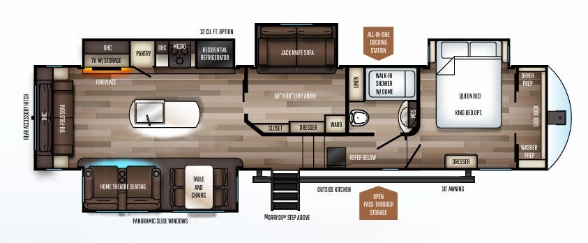 View 2021 Forest River Sabre 36BHQ complete specs and manufacturer brochures