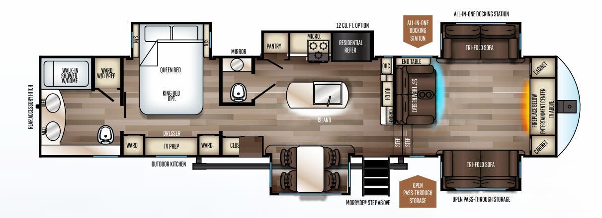View 2021 Forest River Sabre 37FLH complete specs and manufacturer brochures