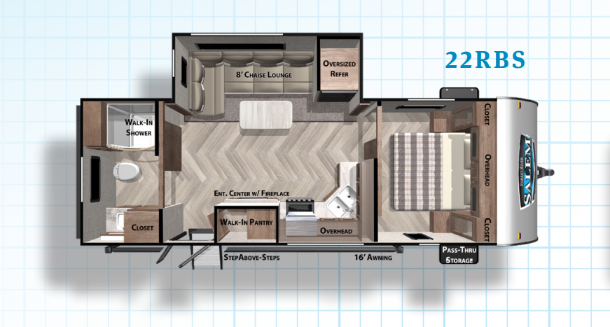 View 2021 Forest River Salem 22RBS complete specs and manufacturer brochures