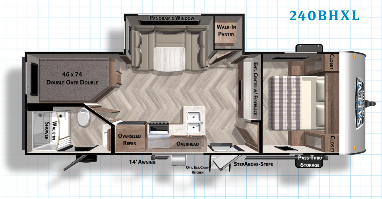 View 2021 Forest River Salem Cruise Lite 240BHXL complete specs and manufacturer brochures