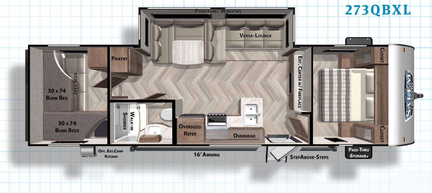 View 2021 Forest River Salem Cruise Lite 273QBXL complete specs and manufacturer brochures