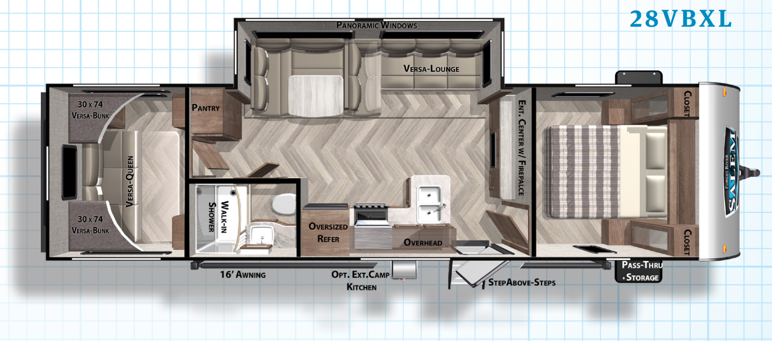 View 2021 Forest River Salem Cruise Lite 28VBXL complete specs and manufacturer brochures