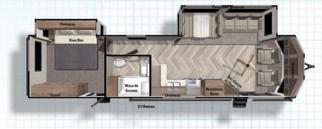 View 2021 Forest River Salem Villa 353FLFB complete specs and manufacturer brochures