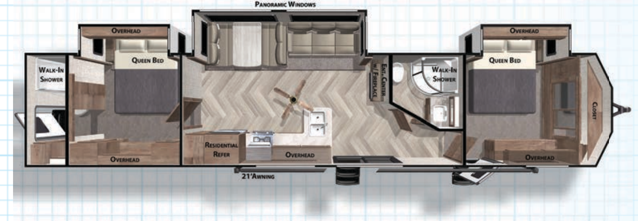 View 2021 Forest River Salem Villa 4002Q complete specs and manufacturer brochures