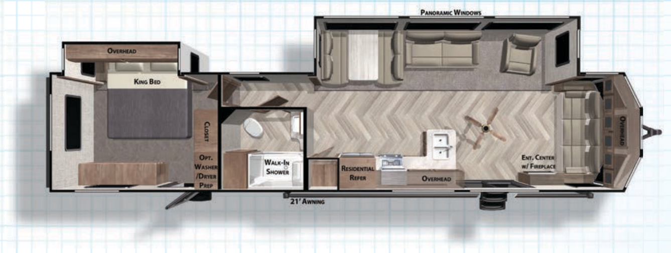 View 2021 Forest River Salem Villa 40FDEN complete specs and manufacturer brochures