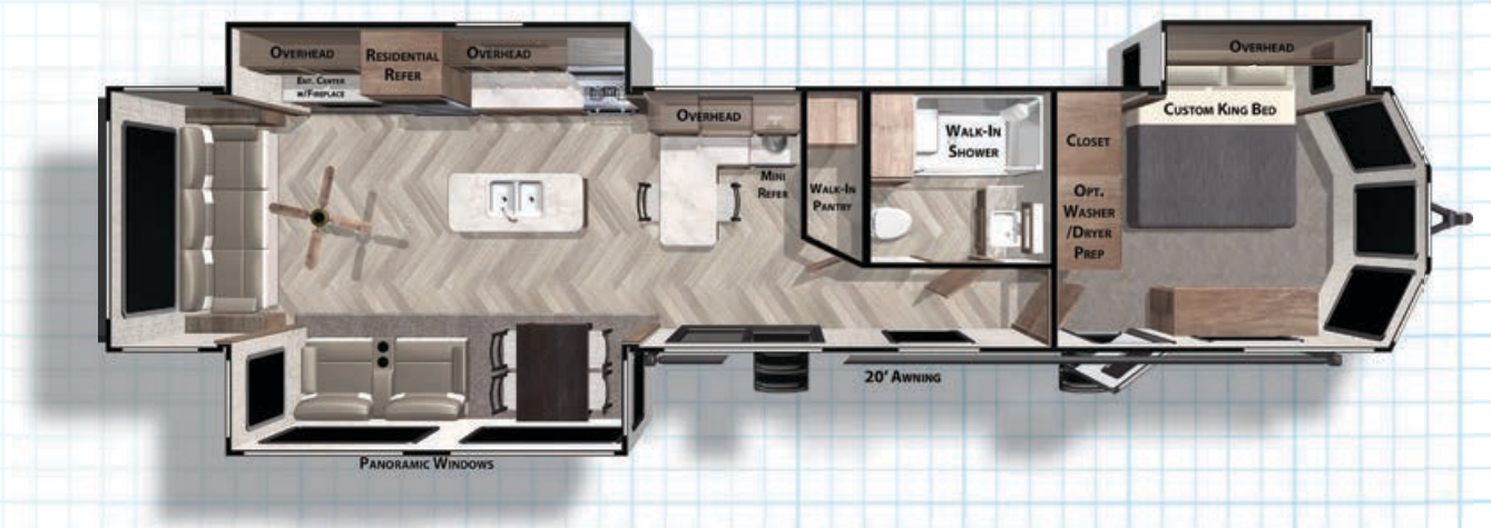 View 2021 Forest River Salem Villa 40RLB complete specs and manufacturer brochures