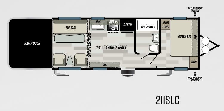 View 2021 Forest River Sandstorm SLC 211SLC complete specs and manufacturer brochures