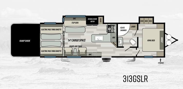 View 2021 Forest River Sandstorm SLR 313GSLR complete specs and manufacturer brochures