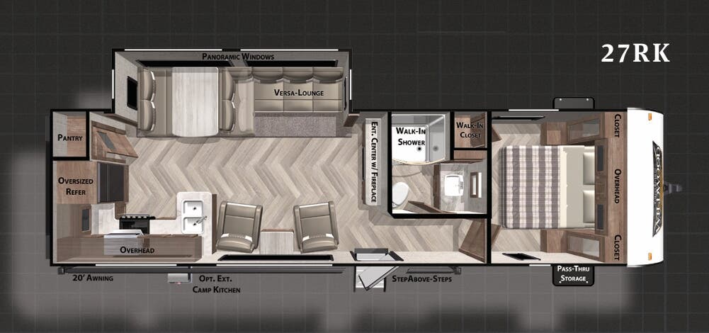 View 2021 Forest River Wildwood 27RK complete specs and manufacturer brochures