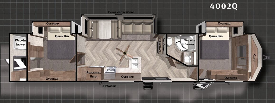 View 2021 Forest River Wildwood Lodge 4002Q complete specs and manufacturer brochures