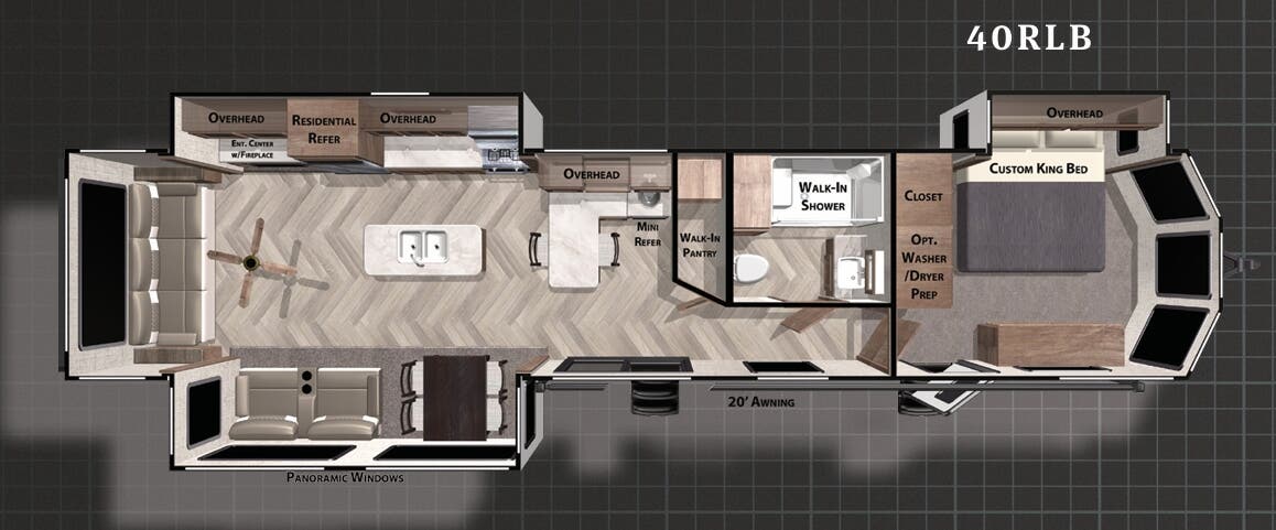 View 2021 Forest River Wildwood Lodge 40RLB complete specs and manufacturer brochures