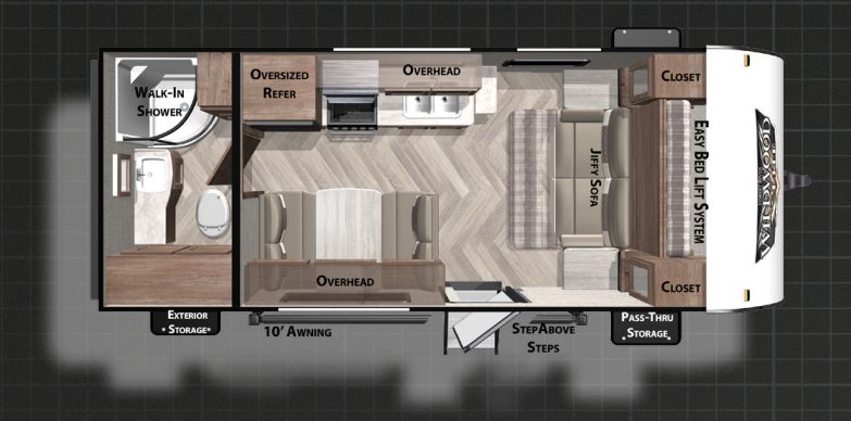 View 2021 Forest River Wildwood X-Lite 171RBXL complete specs and manufacturer brochures