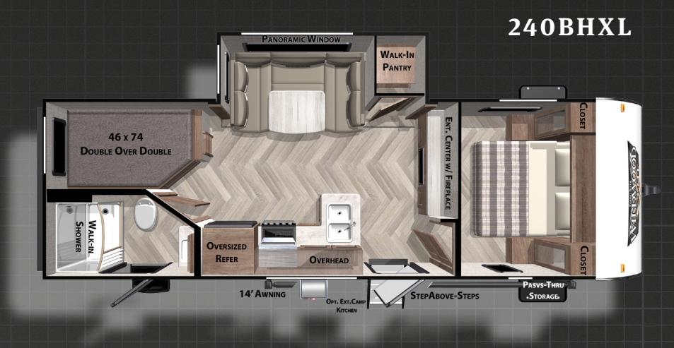 View 2021 Forest River Wildwood X-Lite 240BHXL complete specs and manufacturer brochures