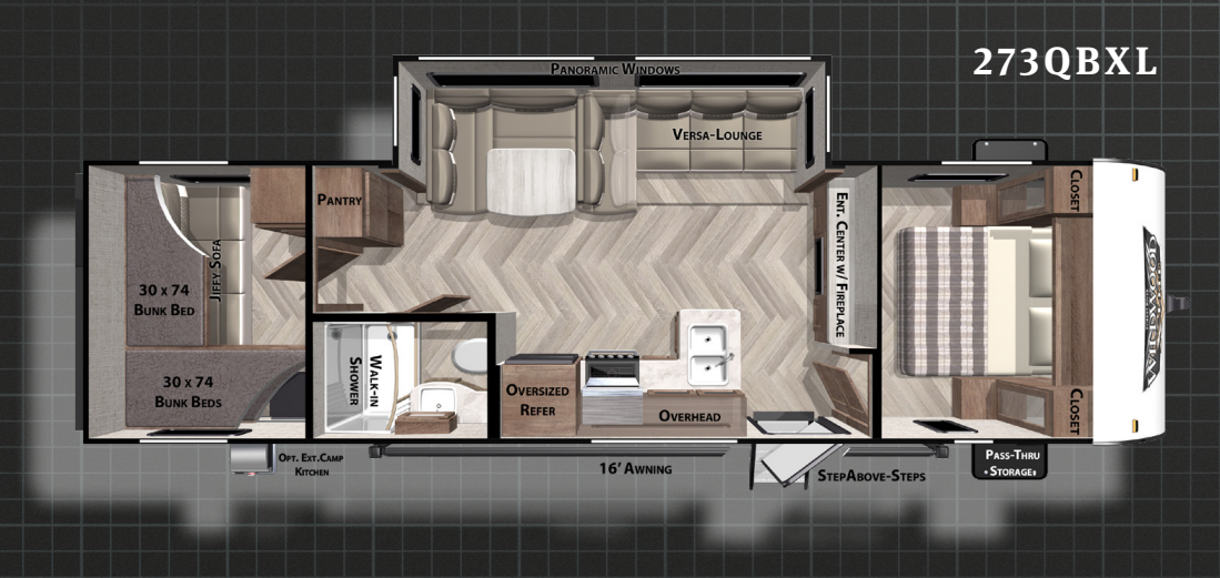 View 2021 Forest River Wildwood X-Lite 273QBXL complete specs and manufacturer brochures